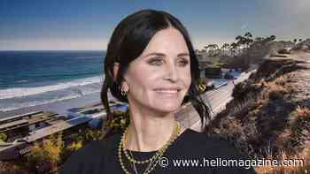 Courteney Cox's rustic living room at $9m pad is a far cry from the Friends apartment