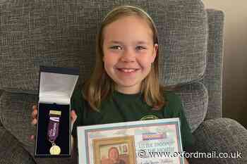 Abingdon girl receives Little Troopers medal for resilience