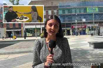 BBC News live in Watford as café owner rips into politics