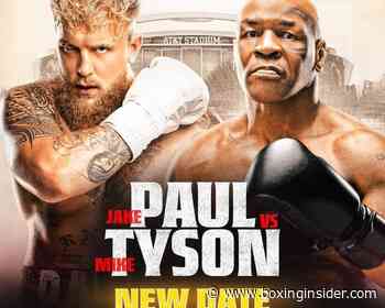 Mike Tyson – Jake Paul Moved to November 15th