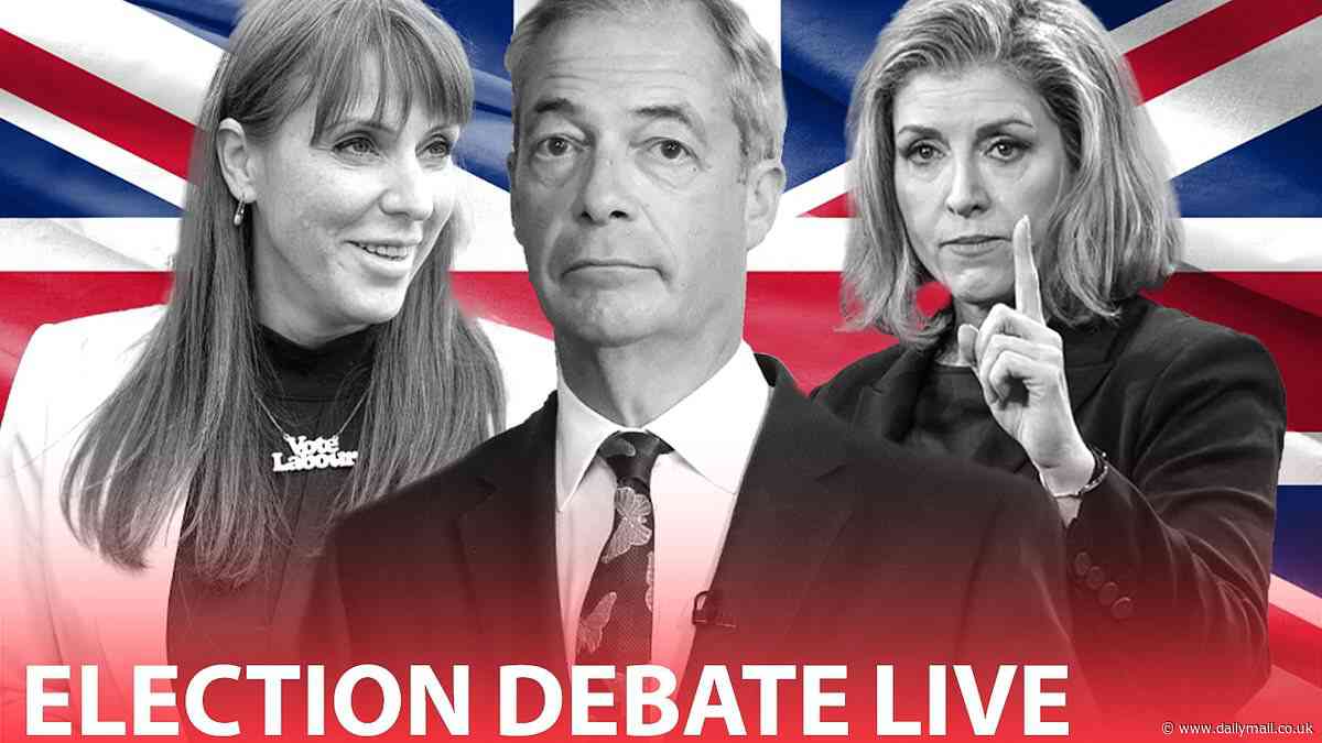 BBC general election debate LIVE: Penny Mordaunt and Angela Rayner clash in fiery seven-way head-to-head as Rishi Sunak is unanimously condemned for missing Normandy D-Day ceremony
