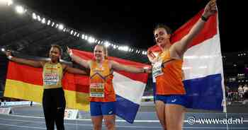 Goud én zilver voor Nederlandse kogelstoters Jessica Schilder en Jorinde van Klinken op EK atletiek