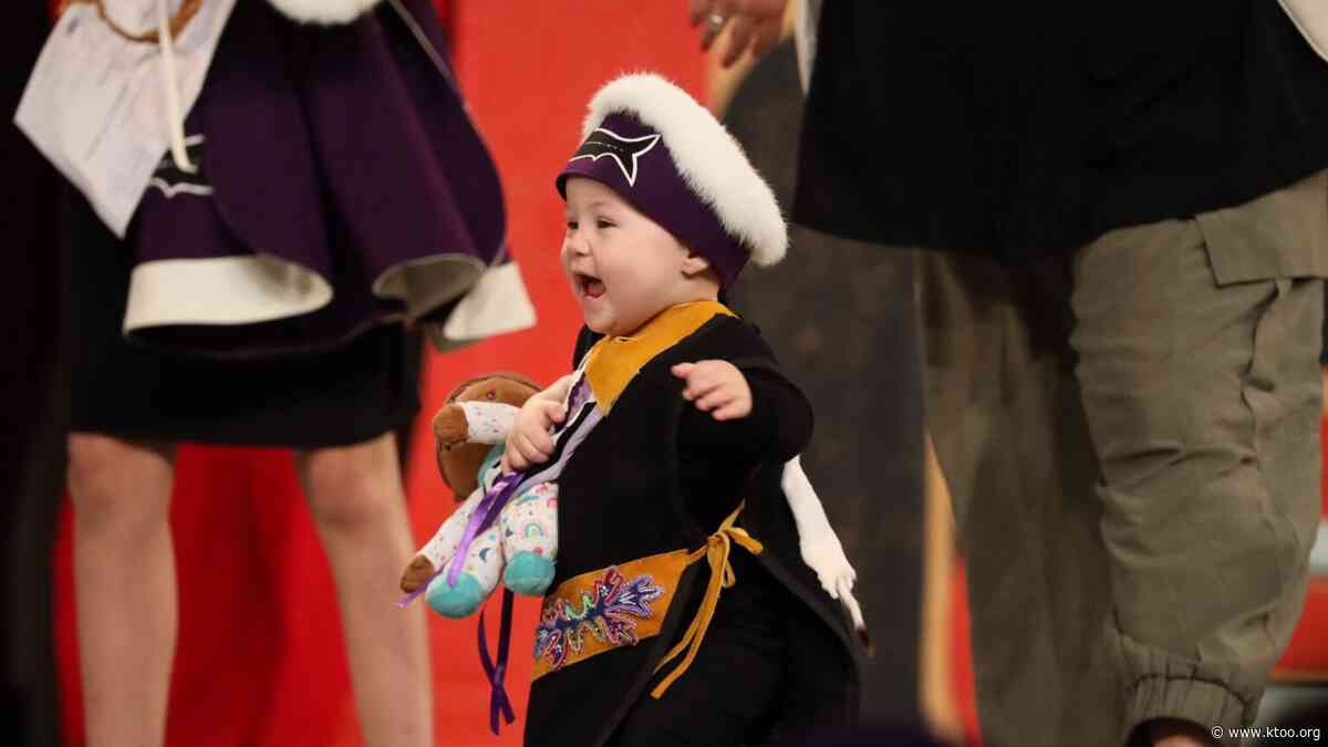 Toddlers strut their Southeast Alaska regalia at Celebration