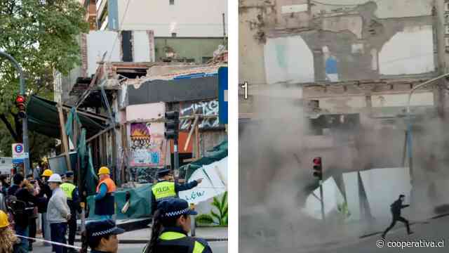 Derrumbe de edificio en demolición dejó seis heridos en Argentina