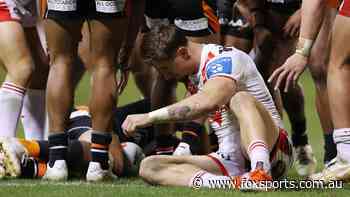 Nervous wait for Zac Lomax after horror collision in 32-point game