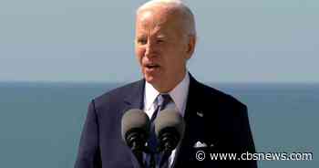 Biden draws parallels to Ukraine in D-Day speech