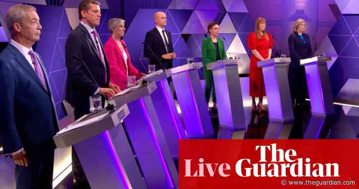 BBC election debate: Penny Mordaunt says Sunak’s D-day snub was ‘very wrong’ in seven-party clash – as it happened