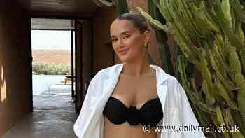 Molly-Mae Hague shows off her toned figure in a bikini top and coordinate set during short trip to Marrakesh