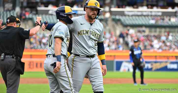 Tobias Myers shines and Brewers offense scores 10 in combined two-hit shutout of Tigers