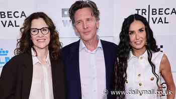 Demi Moore reunites with fellow Brat Pack stars Ally Sheedy and Andrew McCarthy - all aged 61! - at premiere of their doc... almost 40 YEARS after trio co-starred in St. Elmo's Fire