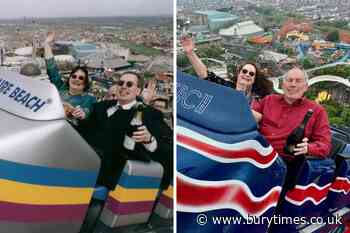 Couple return to top of Blackpool Big One for 25th wedding anniversary