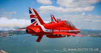 Where to see Red Arrows this weekend - exact time and date of UK display flights