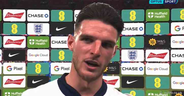 Declan Rice hits back at criticism of Manchester United star after England’s defeat against Iceland