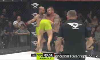 Eddie Hall defeats two in one fight at Blackburn's King George's Hall