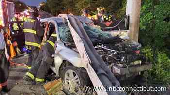 Responders rescue person trapped in vehicle after I-95 crash in Westport