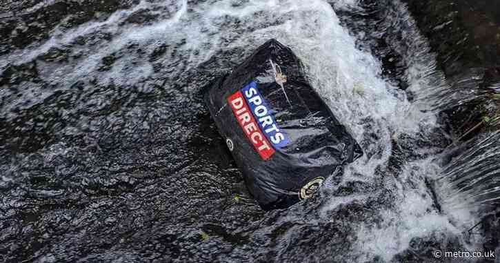 Ten dogs killed after being thrown into canal in a Sports Direct bag