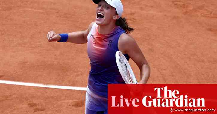 Iga Swiatek beats Jasmine Paolini to retain French Open women’s title – live reaction