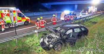 Unfall unter Alkohol auf der A7 bei Kaltenkirchen: Fahrer mit 2 Promille