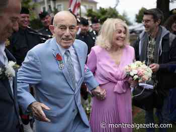 A World War II veteran just married his bride near Normandy’s D-Day beaches. He’s 100, she’s 96