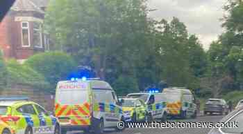 Heavy police presence on Bromwich Street, The Haulgh, Bolton