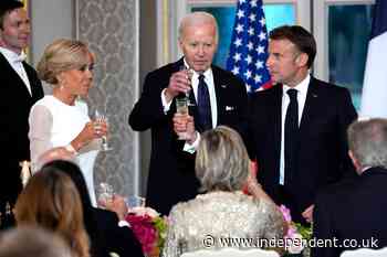 Biden pledges to stop Gaza war escalating in region as he’s given state visit to France