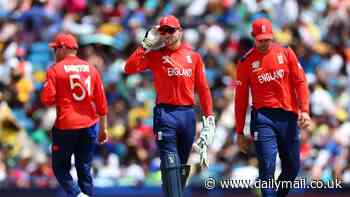 England collapse to thumping defeat against Australia in Barbados to leave their T20 World Cup defence in the balance