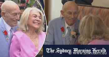 World War II veteran marries his bride near Normandy's D-Day beaches