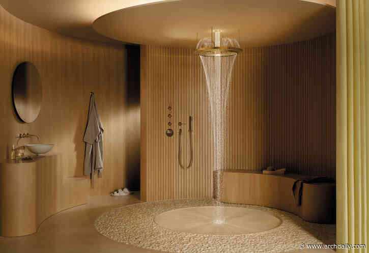 The Interplay of Water and Light Through a Sculptural Experience Shower