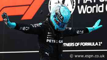 Mercedes' Russell takes shock pole in Montreal