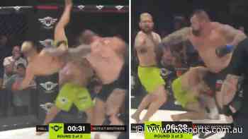 Former World’s Strongest Man KO’s twins at same time in wild 2-on-1 fight