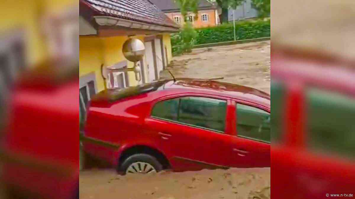 Regenmassen kesseln Bewohner ein: Dorf in Österreich warnt vor Lebensgefahr