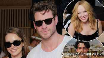 Liam Hemsworth and girlfriend Gabriella Brooks party with Kylie Minogue and Joe Jonas at Balmain pool party in Greece