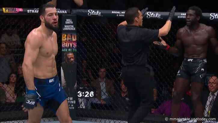 'Horrible stoppage': Social media reacts to Nassourdine Imavov's controversial TKO of Jared Cannonier at UFC on ESPN 57