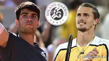 Carlos Alcaraz y Alexander Zverev chocan por su primer título en Roland Garros