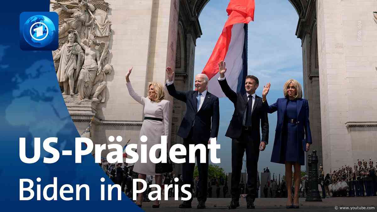 Biden zu Staatsbesuch in Paris eingetroffen