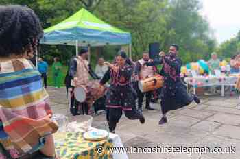 Punjabi drummers celebrate 'diversity day' at Olive Branch