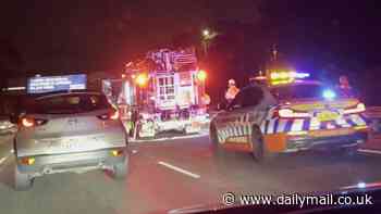 Mt Colah, Sydney: Multiple car pile-up on M1 Pacific Motorway leaves two injured and traffic in chaos