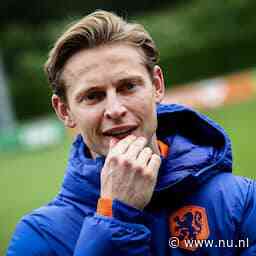 Frenkie de Jong meldt zich week voor eerste EK-duel op training Oranje