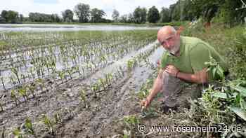 Überschwemmte Felder: Bei vielen Bauern beginnt nun das Bangen um die Ernte