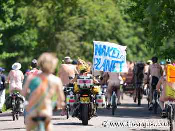 Live: Brighton's naked bike ride to begin in Preston Park