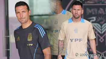 Scaloni puso en duda a Messi para enfrentar a Ecuador: "Imagino que jugará"