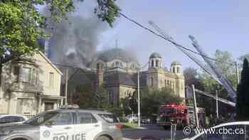 Fire crews battling 4-alarm blaze at historic church in west-end