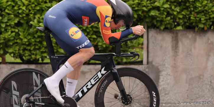 Jakob Söderqvist verovert de eerste leiderstrui in openingstijdrit Giro Next Gen 2024