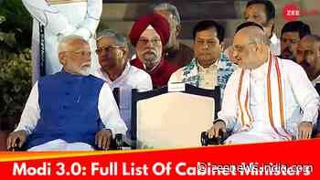 Modi Cabinet 3.0: Check Full List Of Union Ministers In Newly Formed NDA Govt