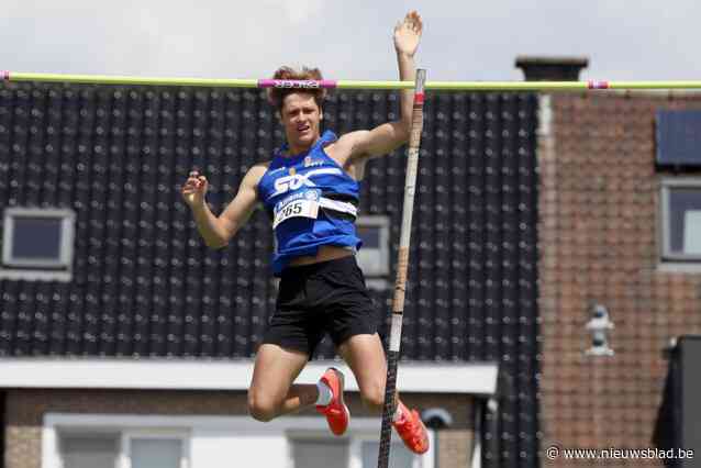 Tienkamper Victor Priem strandt op centimeter van West-Vlaams record polsstokspringen