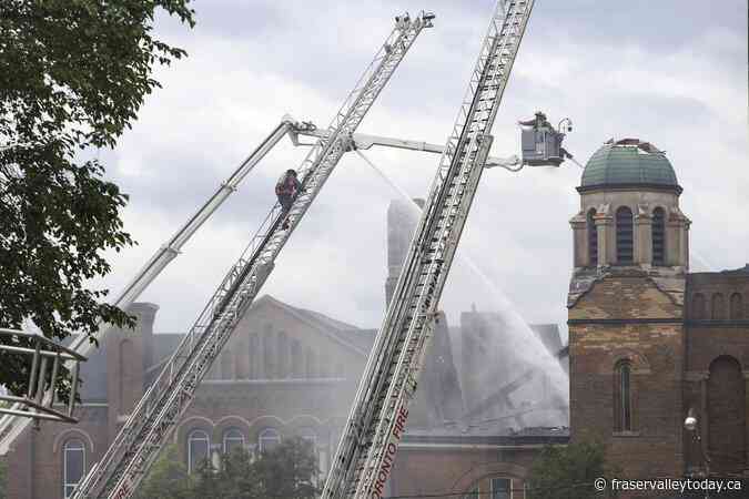 Fire ravages historic Toronto church, destroying Group of Seven artworks