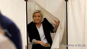 Macron weit abgeschlagen: Le Pens Rechtspopulisten gewinnen in Frankreich deutlich