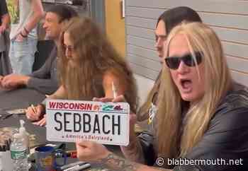 SEBASTIAN BACH Signs Copies Of His 'Child Within The Man' Album At Greenfield, Wisconsin's Volta Records