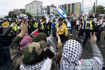 Toronto 'Walk with Israel' event held amid high security, faceoffs with protesters