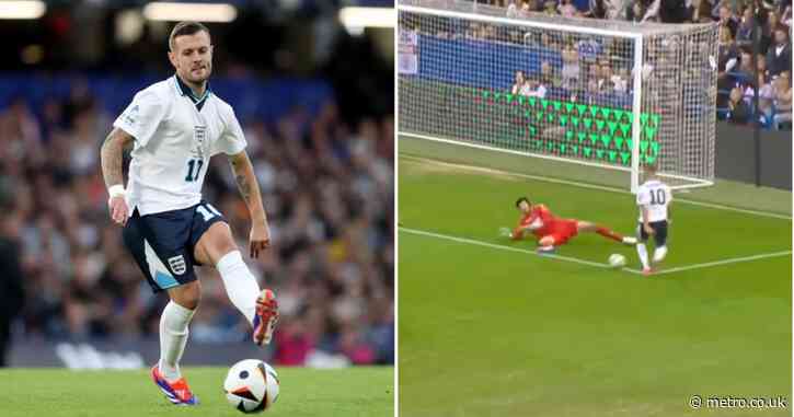 Ex-Arsenal star Jack Wilshere sits Petr Cech down to assist Ellen White’s historic Soccer Aid goal